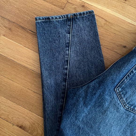 TOTEME Twisted Seam Straight Leg Ankle Jeans Medium Wash Size 29 - Picture 4 of 8